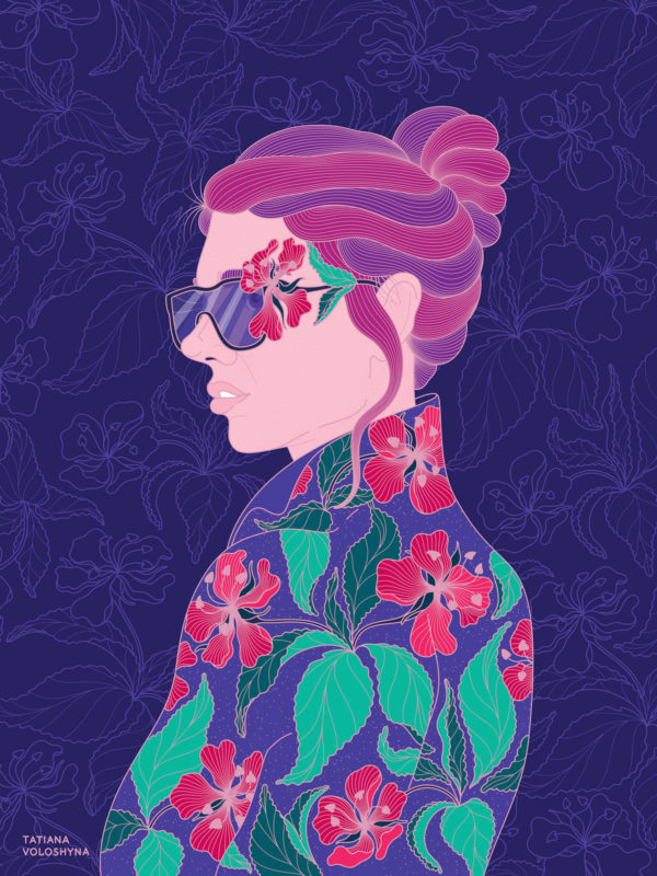 Fashion illustration from collection “Flower Girls”
