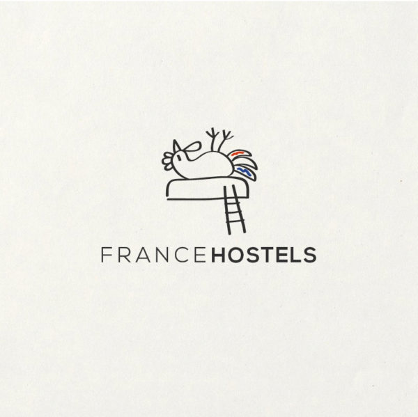 Logo design for French hostels organization