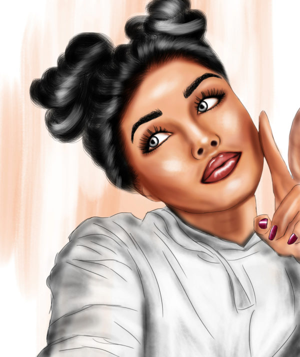 Digital portrait by foto