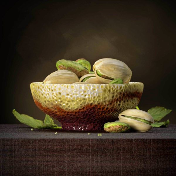Bowl with pistachios