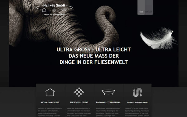 Website für Handwerksbetrieb