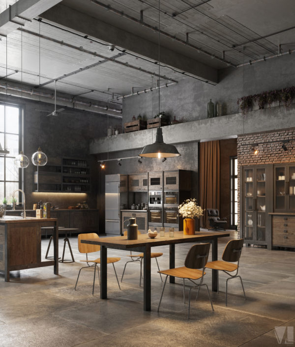 Various Loft Kitchen Designs