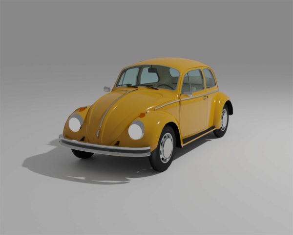 Volkswagen Beetle (low poly)