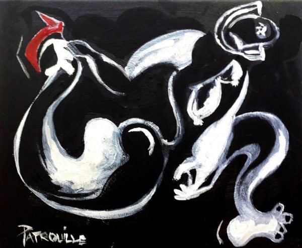 Lady with red stiletto